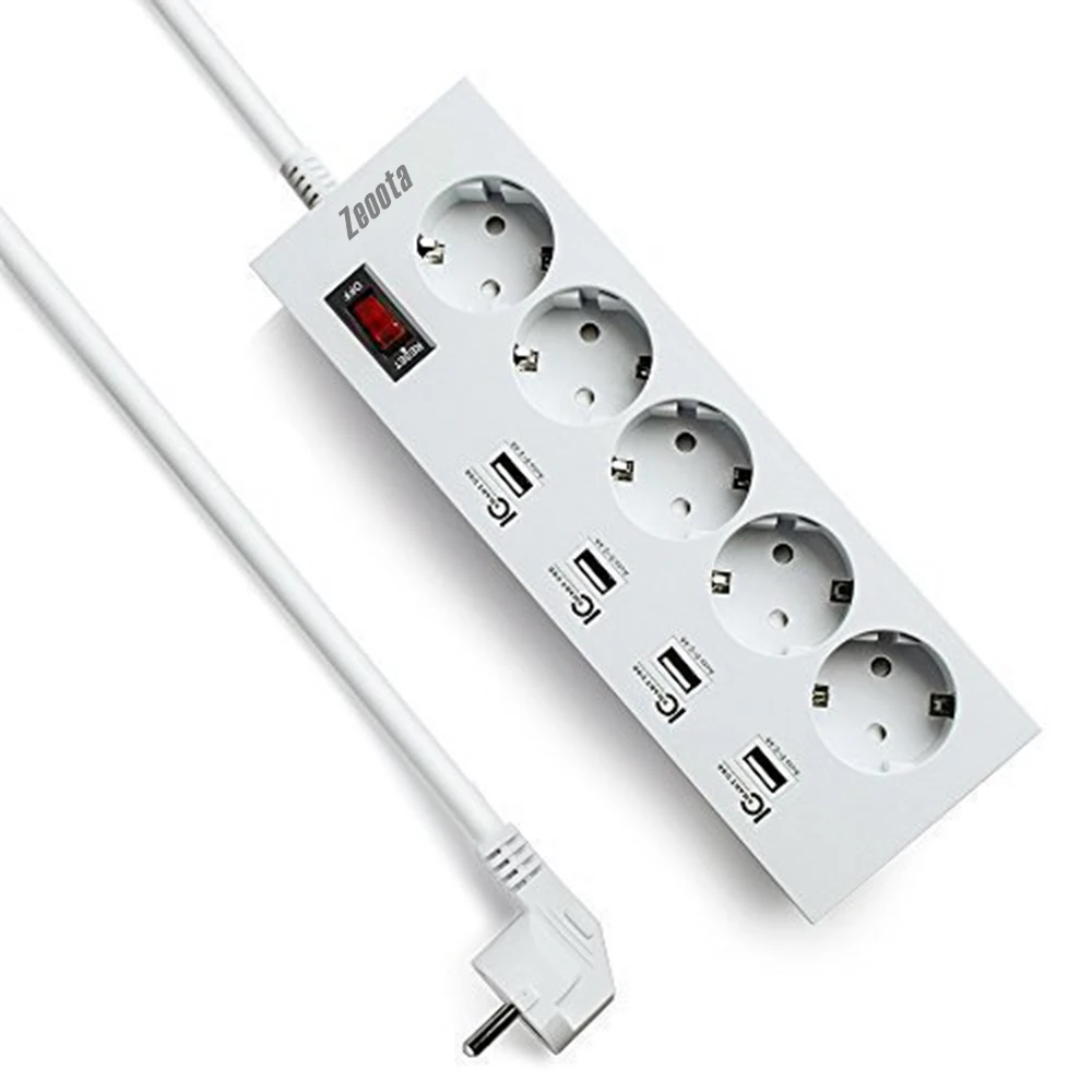 Блок на 5 розеток настенного крепления