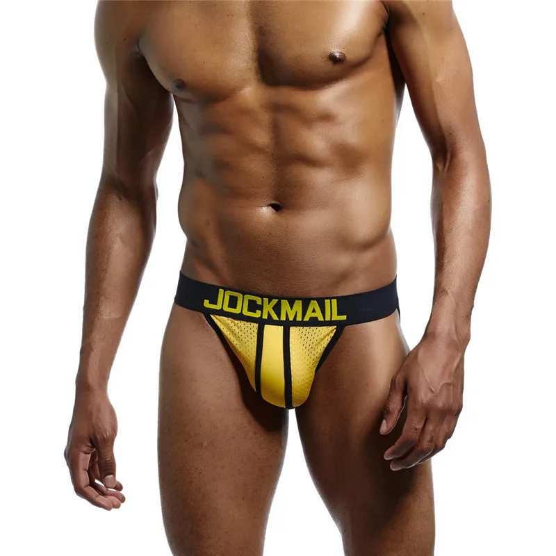 Джоки JOCKMAIL мужские сетчатые пикантное нижнее белье для геев с мешочком пениса