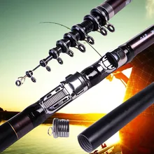 2.1, 2.4, 2.7, 3.0 М рыбалка Океан Рок Fshing Сверхтвердых Углеродного Волокна Телескопическая Удочка Спиннинг Морской рыбалка Путешествия Род