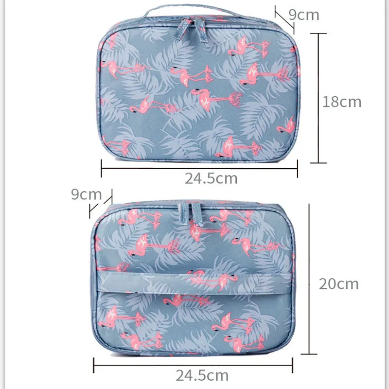 Women Makeup Bag Cosmetic Bag Case Make Up Organizer Toiletry Storage  Rushed Floral Nylon Zipper New Travel Wash Pouch