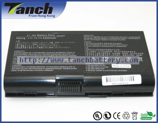 

Laptop batteries for ASUS Z70 M70 X72 A42-M70 G71 Z71 X71 F70 Z71V N70 G72 N90 Z7000 Z7100 G71G M7 11.1V 6 cell