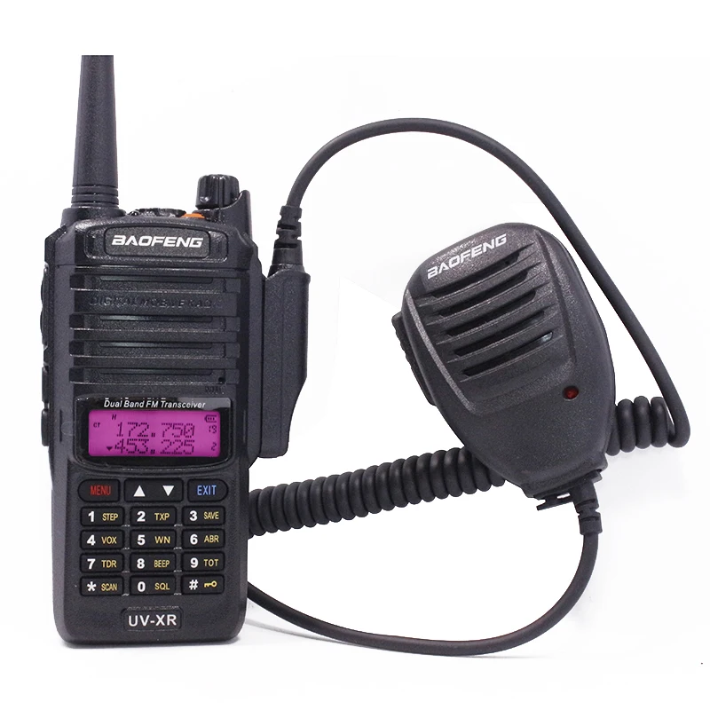 Baofeng UV-9R Водонепроницаемый Динамик микрофон для BaoFeng UV-XR UV-9R плюс GT-3WP UV-5S Водонепроницаемый иди и болтай Walkie Talkie