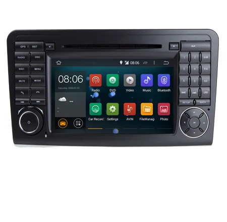 " HD 1024x600 Android 7.1 dvd-плеер автомобиля для Mercedes-Benz GL ml класса W164 ML300 ML320 ML350 ML450 ML500 Quad Core Радио GPS