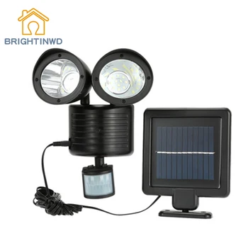 

Solar LED Spotlights Reflector Light Body Sensor Outdoor Lighting Waterproof 22led Courtyard Landscape Street Lamp IP55