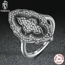 2016 Nueva Colección Auténtico Anillo de Encaje Espumoso con Clear CZ Anillo Compatible con A7153 VRC 925 Joyería de Plata Esterlina
