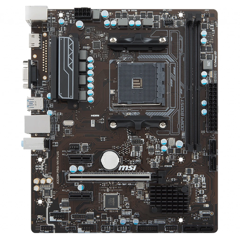 ^Cheap New MSI A320M PRO-VH PLUS original motherboard Socket AM4 DDR4 USB2.0 USB3.1 VGA HDMI 32GB Desktop motherborad Free shipping