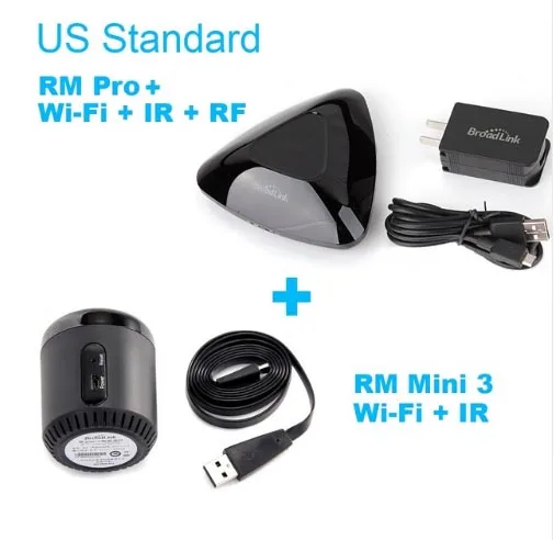 Broadlink Rm Pro+ EU Mini3 Slimme Domotica Wifi+ Ir Rf Universele afstandard для интеллектуального использования Ios Android - Цвет: US and RM MINI3