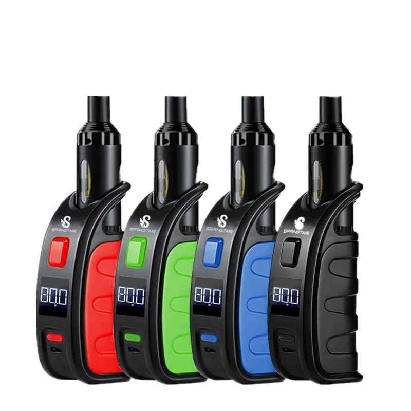 

Adjustable 1 to 80W Electrical cigarette SpringTime box mode kit with 0.6ohm coil 1200Mah battery rta atomizer smoking vaperizer
