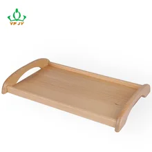 Импортный Твердый древесный уголь ручка лоток отель высокого класса твердой древесины на заказ прямоугольная тарелка для чая