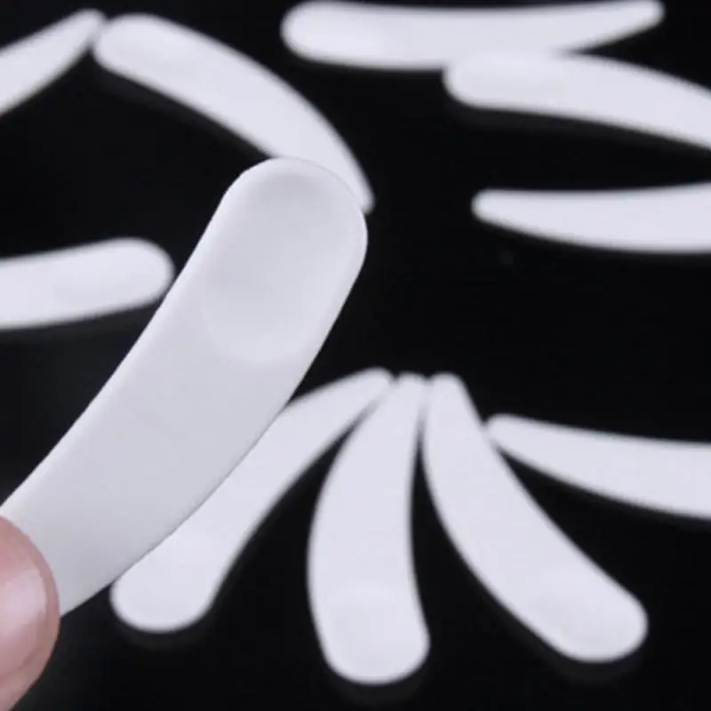 

White Plastic Spoon Makeup Tools 50pcs Mini Cosmetic Spatula Scoop Disposable Mask #45
