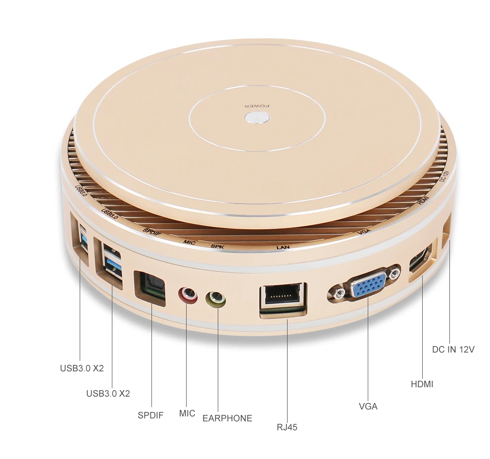 XCY X36 безвентиляторный мини-ПК Intel Core i7 5550U i5 5250U i3 4025U Windows 10 HTPC HDMI VGA SPDIF 4xusb Wi-Fi Gigabit Ethernet