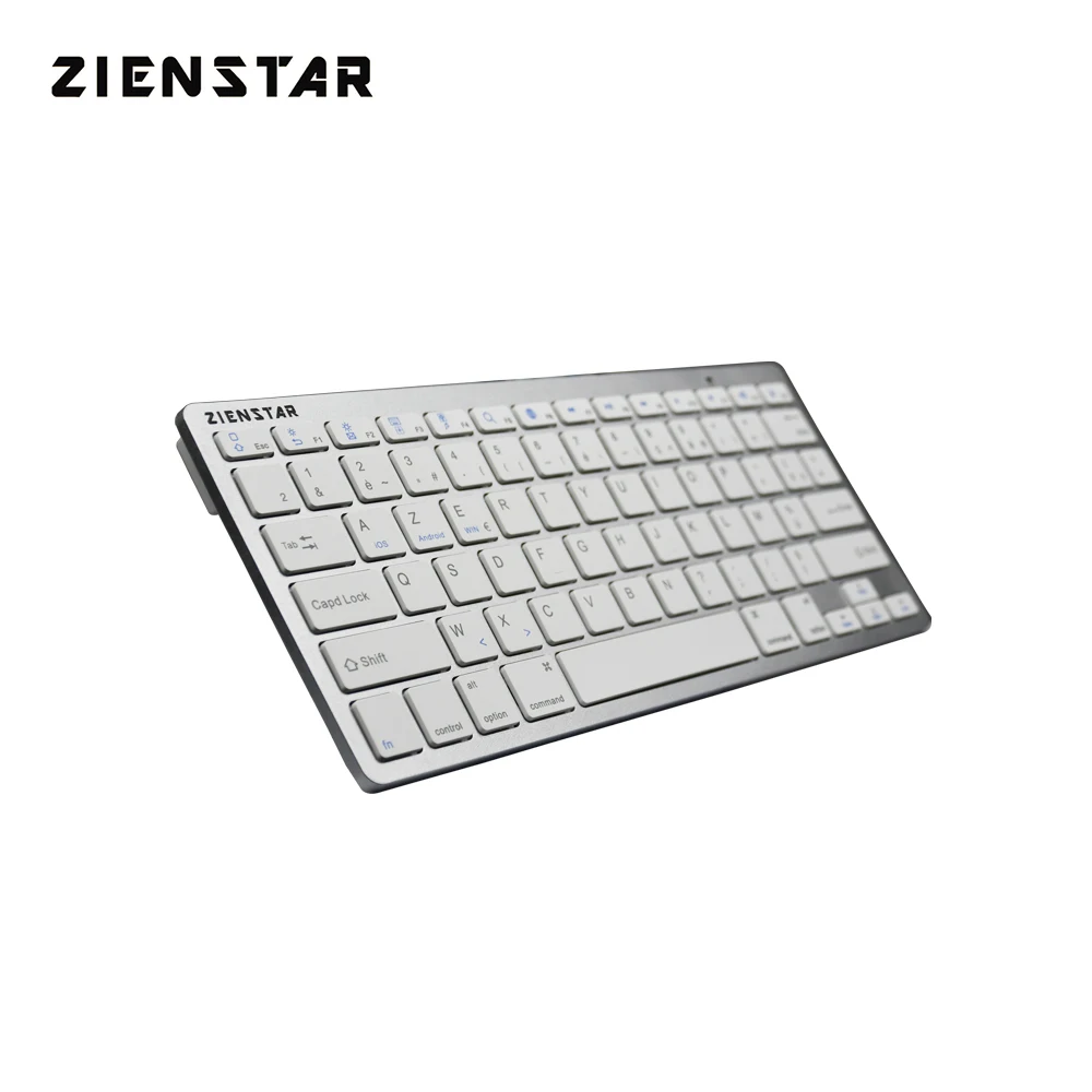 Клавиатура Zienstar AZERTY Беспроводная ультратонкая Bluetooth 3 0 для ipad/Iphone/Macbook/ПК/планшета
