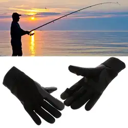 Новый дизайн перчатки для рыбалки непромокаемые теплые флисовые мягкие дышащие, для активного отдыха и спорта зимние Нескользящие варежки