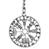 1 шт. Vegvisir компас Odin символ Руна брелок-Шарм лучший друг подарок Norse ювелирные изделия в стиле викингов