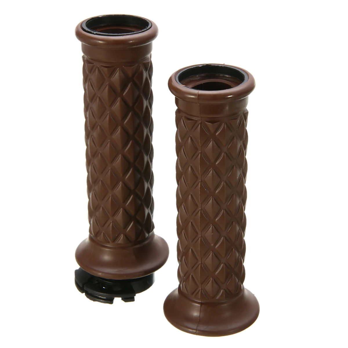 7/8" Comfort Motorcycle Hand Grips Cool Brown Motorcycle Handlebar for