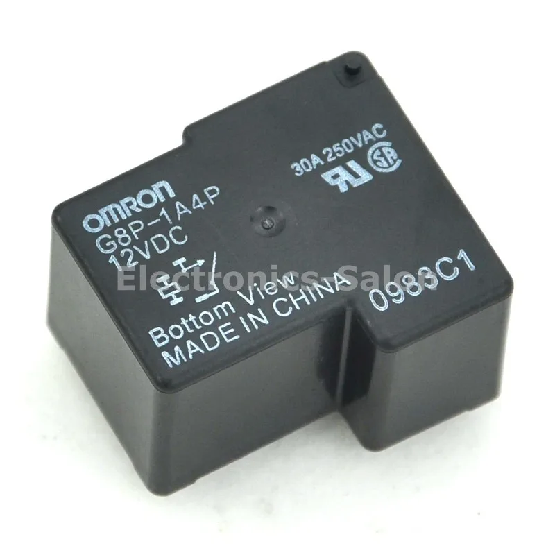 

( 2 pcs/lot ) G8P-1A4P 12VDC Power Relay, 30A 250VAC SPST-NO, 12V Coil.