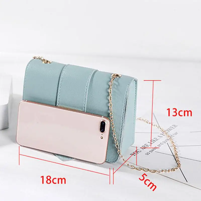 Women Fashion shoulder bag High Quality Leather Messenger Bag Mini Casual Chain Design Crossbody Bags Mini Mobile Phone Handbags