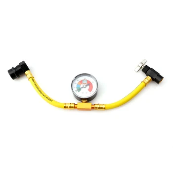 

R134a Refrigerant Recharge Hose Can Tap Car Air Conditioning Pressure Gauge