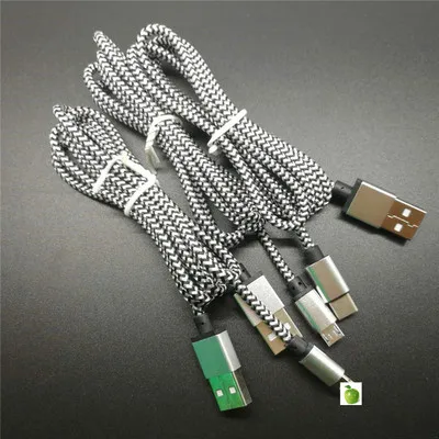 Кабель Micro USB 2A 1 м/20c'm Быстрая зарядка нейлон USB синхронизация данных мобильный телефон Android кабель для зарядного устройства для Samsung Sonny HTC LG