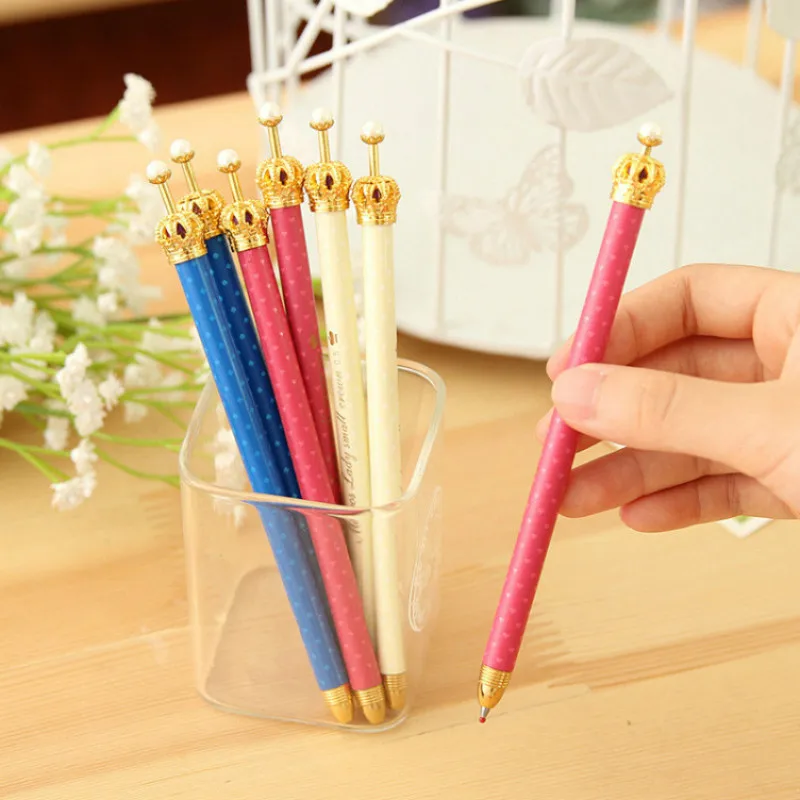 

1pcs kawaii Marker Pens cute cartoon An crown pattern office Stationery Permanent Graffiti Art Marker sign signature pen