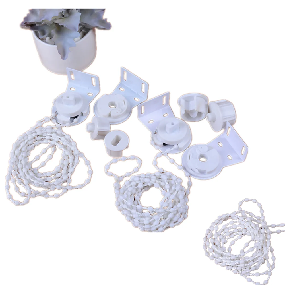 Accesorios de cortina de cuentas de 28mm/38mm para tratamientos de ventana Kit de sombra de rodillo persiana soporte de la cadena