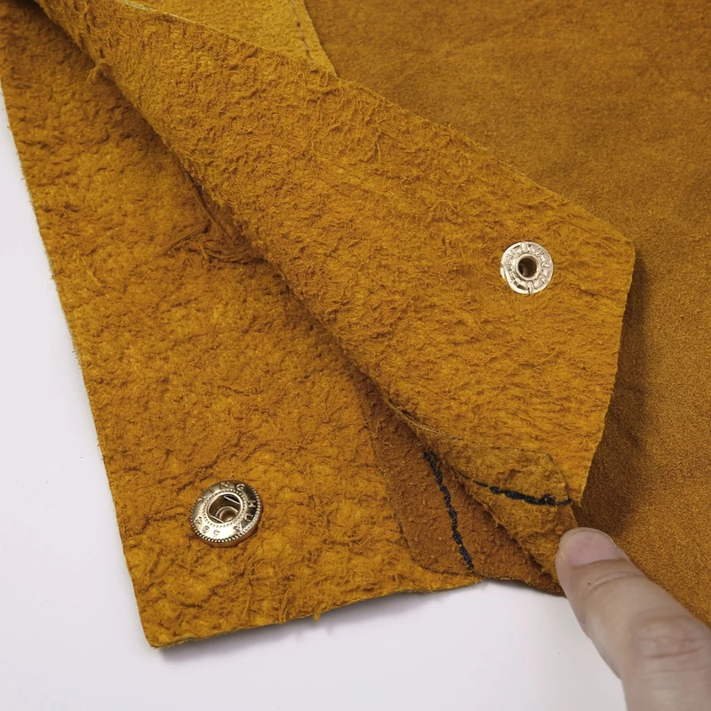 Protetora das Luvas Resistentes ao Calor da Soldadura do Couro Rachado para a Ferramenta de Soldadura Braçadeira 8 Cheap Luvas de segurança