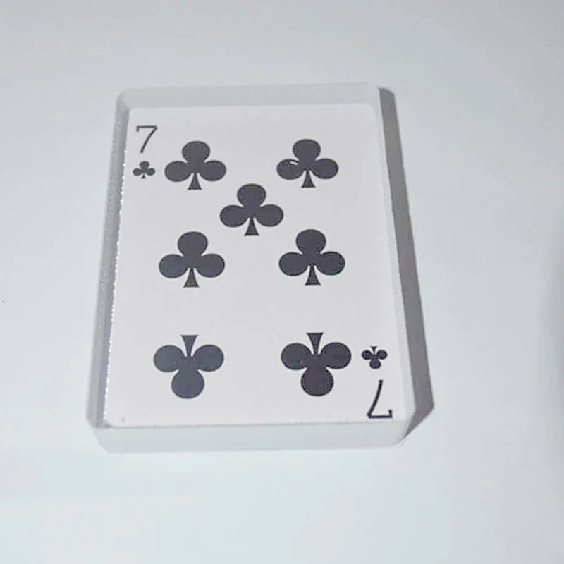 Ice Bound Poker Omni Deck Glass Card Deck Magic Tricks Close Up Card Illusion Accessories Gimmick Sign Card to Clear Block Magie pop merchandise price clip plastic sign signage paper card display labels promotion clear small holders in retail shop