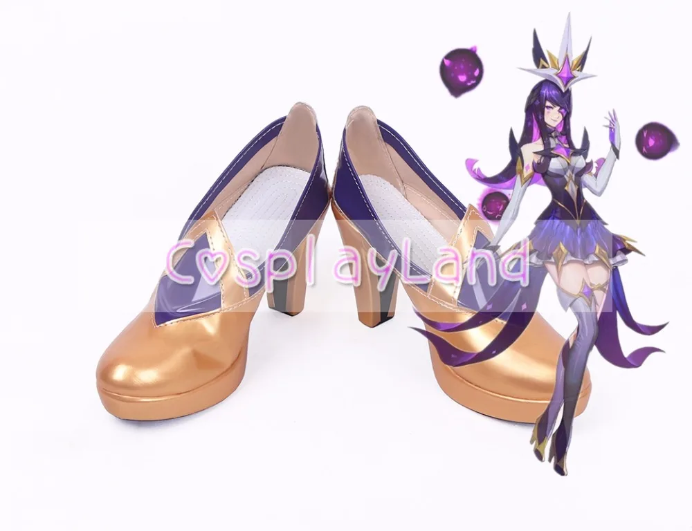 Игра LOL Syndra Star Guardian Ботинки для костюмированной вечеринки Обувь взрослых Женская