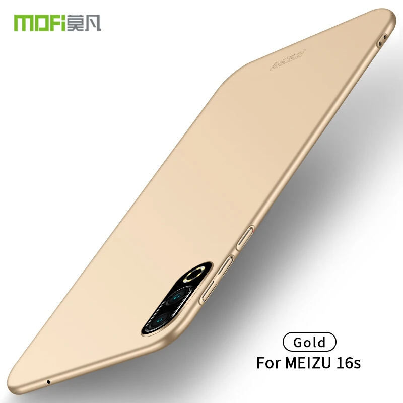 Золотой MOFi для Meizu 16S чехол для ПК Жесткий Роскошный защитный чехол для Meizu 16S Fundas чехол для телефона - Цвет: Золотой