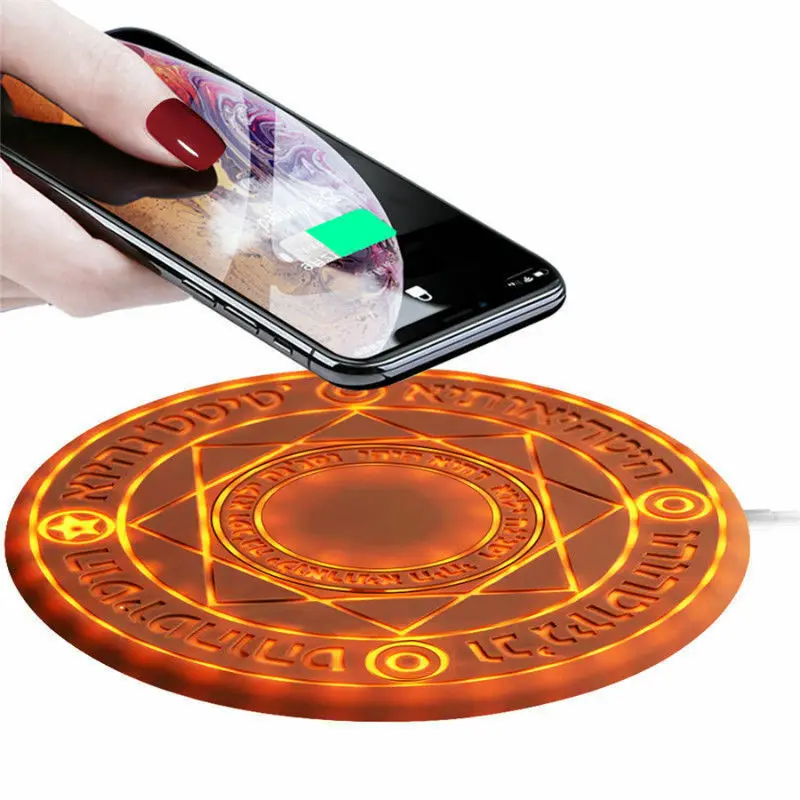 Волшебное Беспроводное зарядное устройство 10 Вт Magic Circle быстрая зарядка коврик