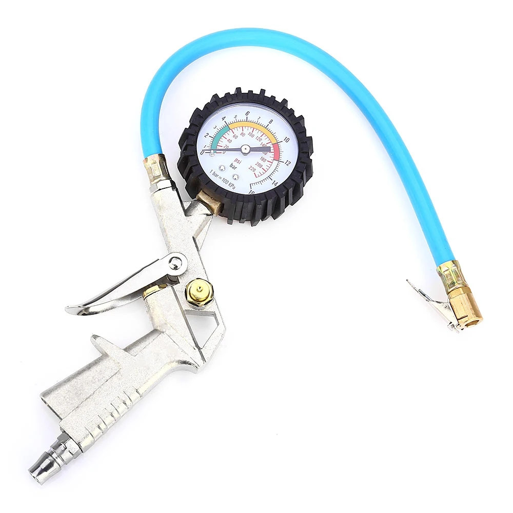 Multifunctional Car Truck Air Tire Pressure Inflator Gauge Professional