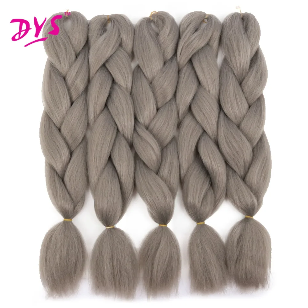 Deyngs 24inch Synthetic Braiding Hair Pure Color HighTemperature Kanekalon Jumbo Braid Hair Extensions Crochet Yaki Texture 100g (14)