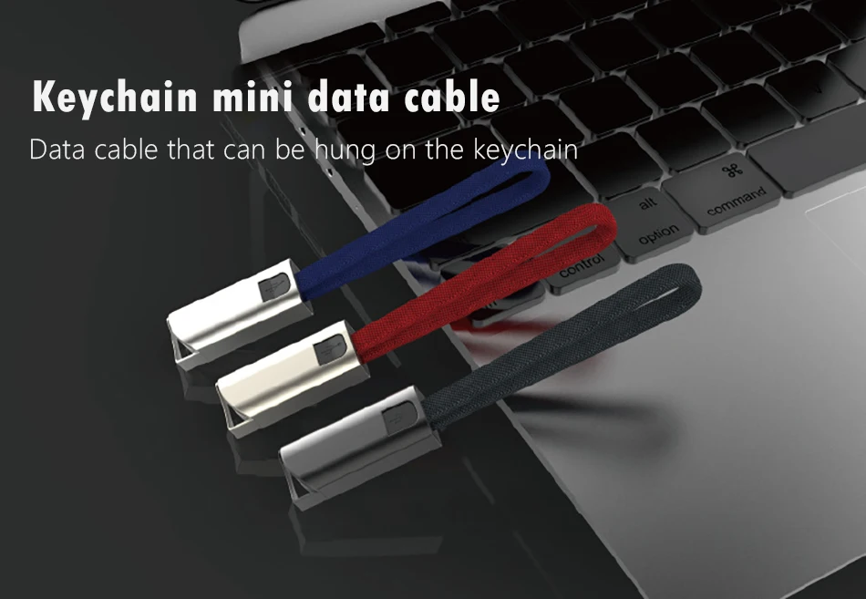 NOHON 2.4A USB Cable Fast Charging For iPhone X XS MAX XR 8 7 6 6S 5S Plus Portable Keychain Short Charger Data Sync Cable 0 (1)