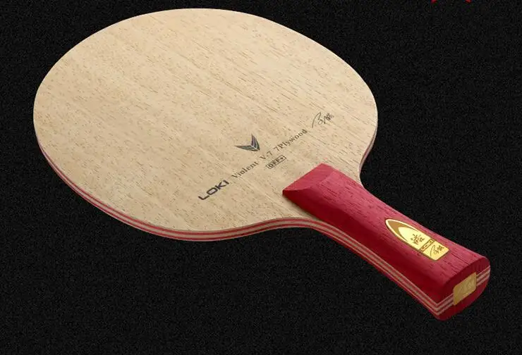 Wang Hao LOKI V7 CLCR 7 деревянное лезвие для настольного тенниса/лезвие для пинг-понга/бита для настольного тенниса - Цвет: FL handle