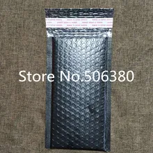 [20pcs] 130 мм* 230+ 50 полезное пространство пузырьковый конверт для почты конверты с мягким вкладышем почтовый мешок самозапечатывающийся черный