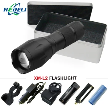 

Powerful LED Flashlight CREE XML T6 XM-L2 Lantern Rechargeable Zoomable Waterproof AAA OR 18650 Battery Lamp Hand Light Torch