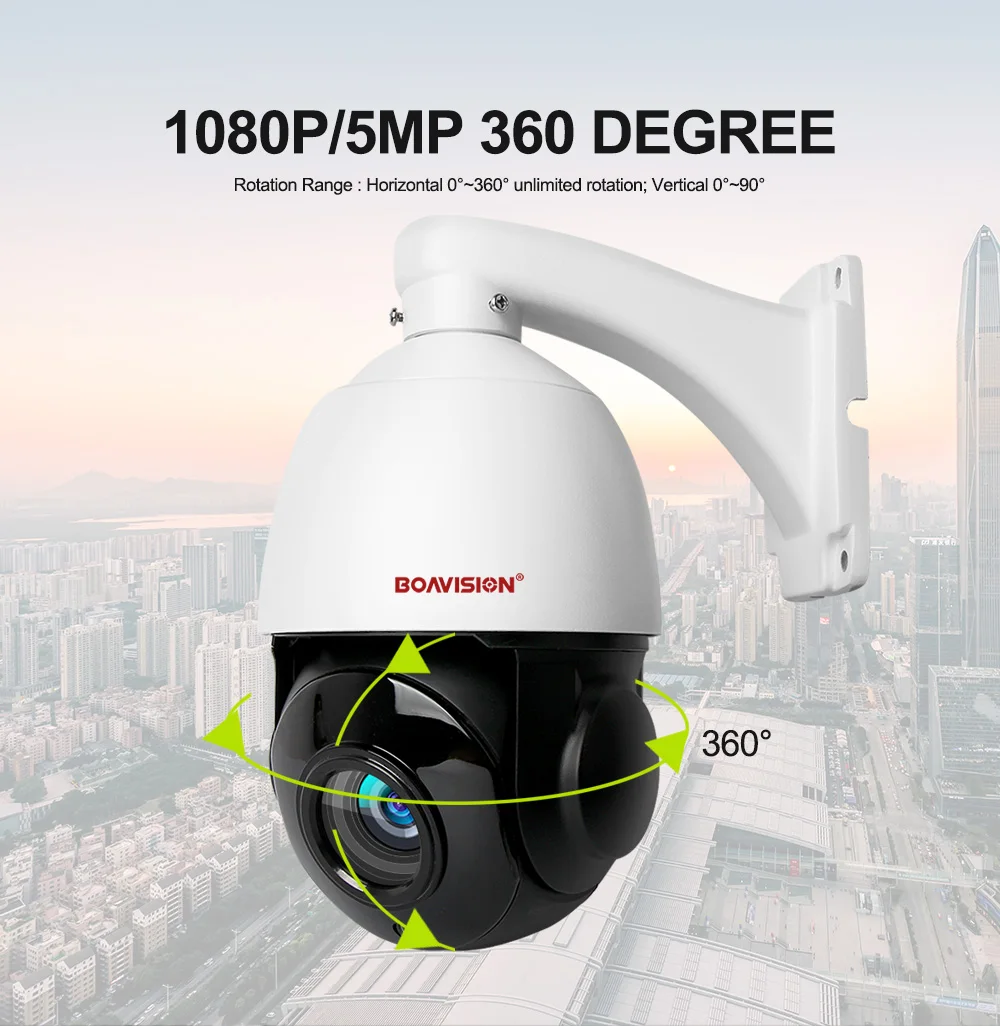 Clearance HD 1080P 5MP PTZ IP Camera ONVIF Super 40X Zoom Mini 4 Inch Speed Dome Camera Outdoor IP66 CCTV Security Surveillance Camera 6