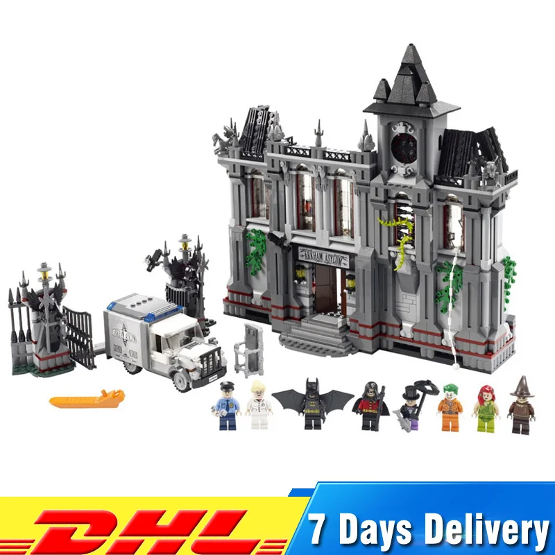 

Lepin 07044 1685Pcs Super Hero The Batman Asylums Set Model Bricks Blocks Educational Toys Compatible LegoINGlys 10937 Gifts