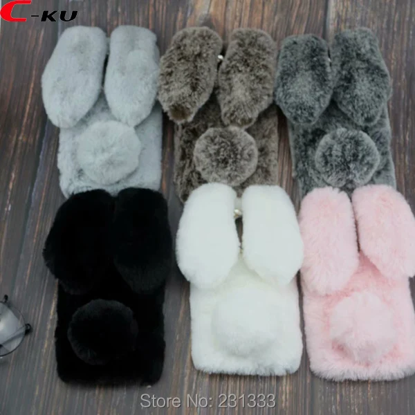 

C-ku 3D Rabbit Fur Plush Fuzzy Diamond Bling Soft TPU Case For Samsung Galaxy NOTE9 J4 J8 A6 PLUS 2018 Skin Fashion 100pcs