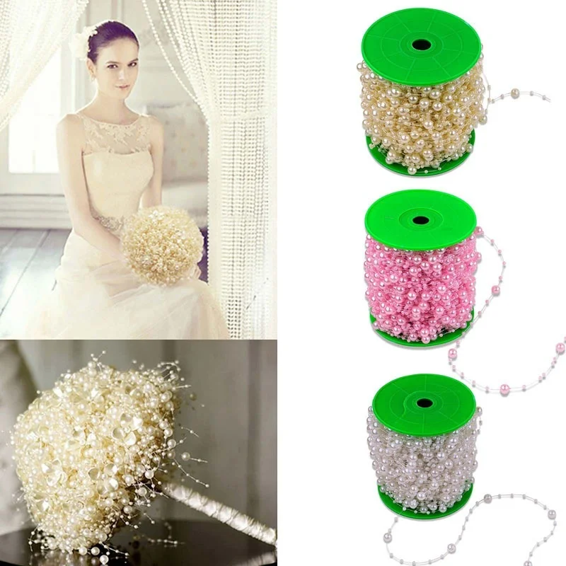 5 Meters font b Fishing b font font b Line b font artificial flowers Pearls Beads