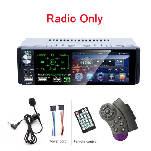 Radio Only Podofo RDS автомагнитолы 4," сенсорный экран Мультимедиа MP5 плеер Авто стерео радио bluetooth Поддержка Micophone и камера заднего вида - Цвет: Radio Only