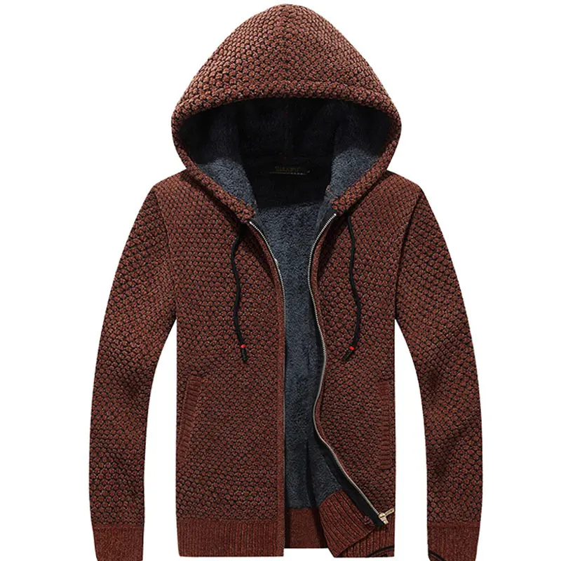 Sweater Cardigan Men Brand Casual Slim Sweaters Male Warm Thick Hedging Turtleneck sweater jacket Top Cardigan Spring Outdoors 