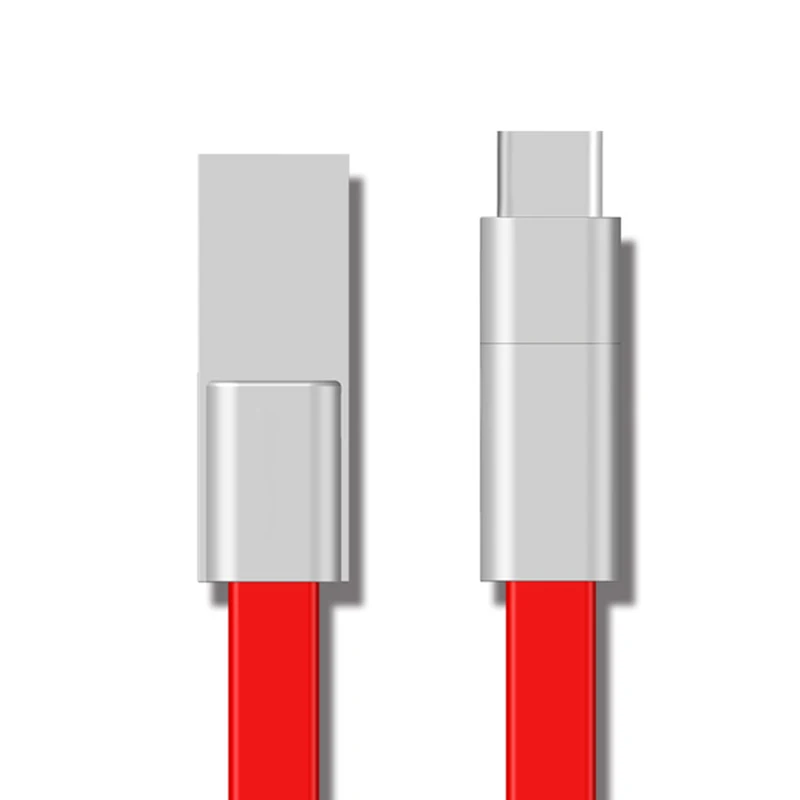 TTKK повторно использованный Ремонтопригодный USB кабель для передачи данных и зарядки кабель для передачи данных многоразовый USB кабель 1,5 м - Цвет: Red Type C