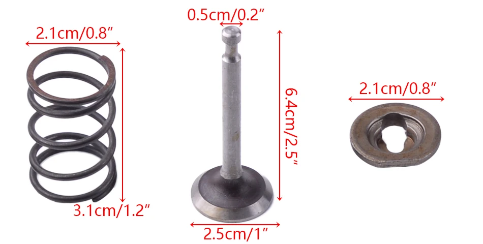 LETAOSK двигатель Впускной Выпускной клапан пружинный фиксатор набор подходит для Honda GX340 GX390 11HP 13HP двигатель