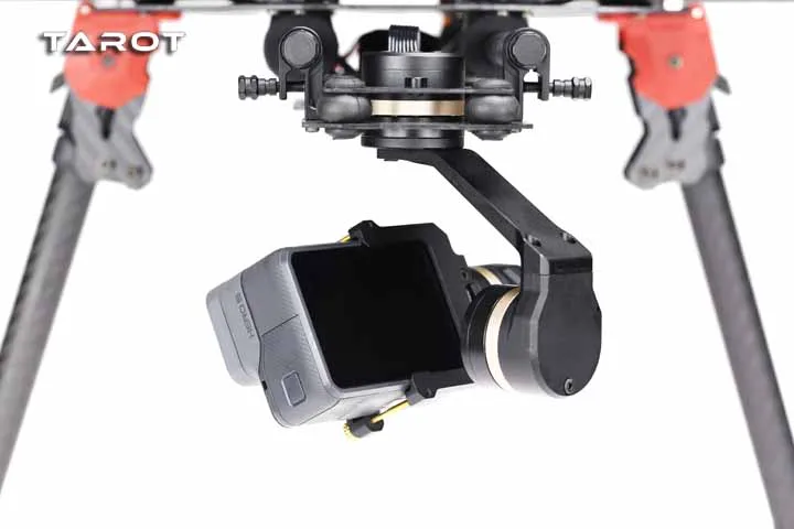 Tarot 3D V Металл TL3T05 3 оси PTZ карданный Стабилизатор камеры для GOPRO Экшн камеры FPV Дрон запчасти