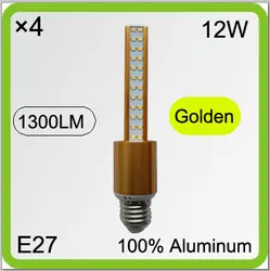 № 4 упак. 120 В 220 В 230 В 240 В алюминия 12 Вт винтажные кукурузы светодиодные трубки светодиодные лампы E27 3 год гарантии подвесной светильник