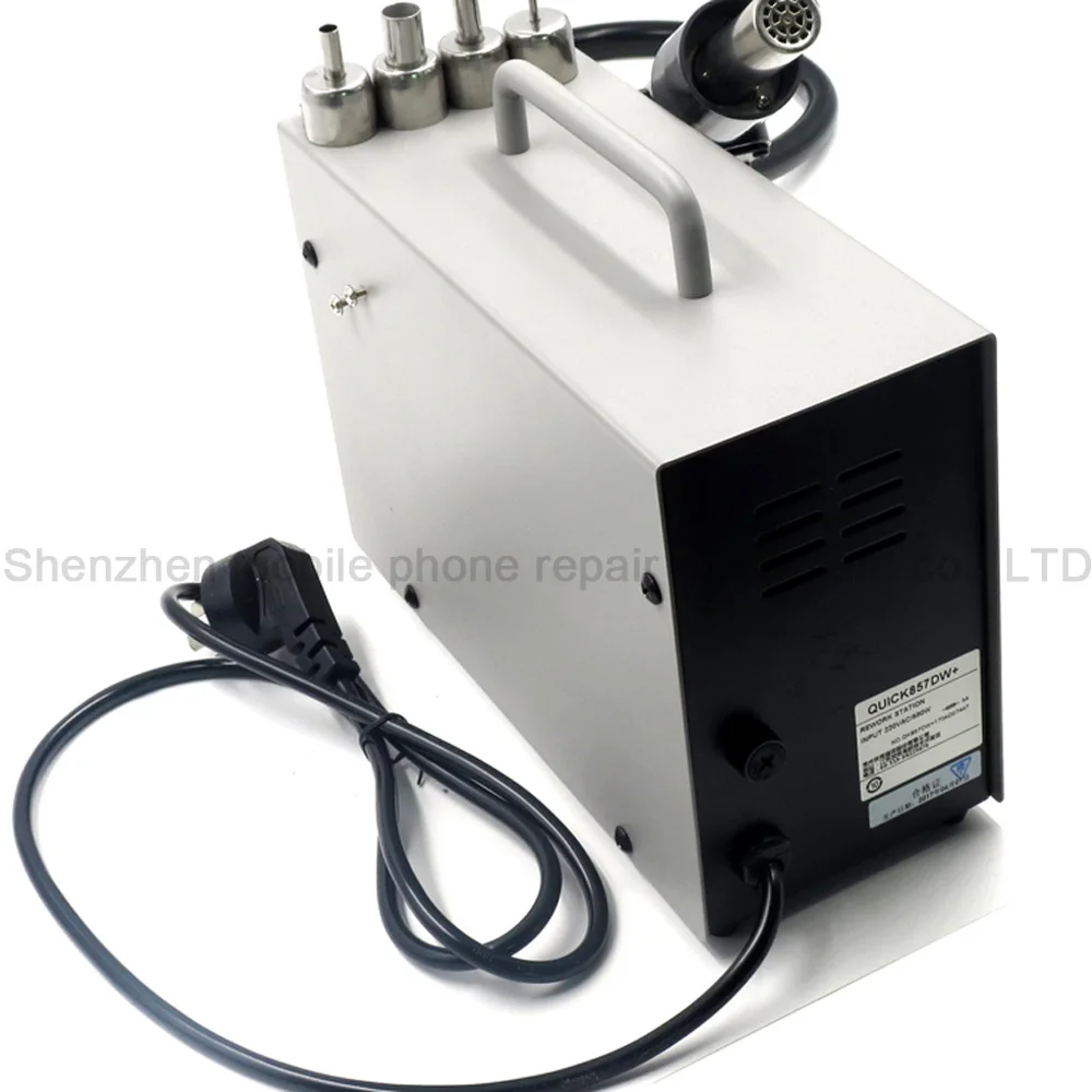 Быстрый 857DW + Тепловая пушка паяльная станция 580 Вт BGA SMD для горячего воздушного