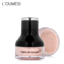 Loumesi, рассыпчатая пудра, контроль жирности, осветляющая кожу, пудра для женщин, для макияжа лица, контурная установка, палитра пудры с пуховкой