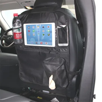 

Multi-function Car Organizer Zip Storage Bag Touch Screen Tablet Stand Car Styling Oxford Cloth Backseat Bag Tissue Bag Car Hook