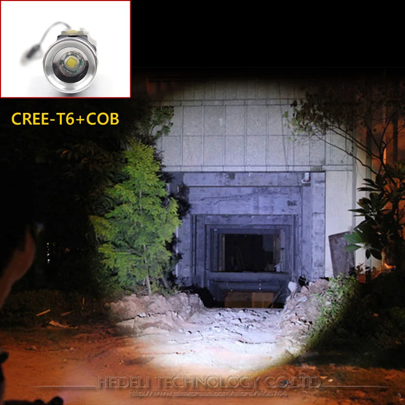 Ночник для чтения usb фонарик 18650 встроенный аккумулятор COB CREE XML T6 светодиодный